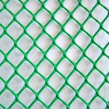 A piece of light green diamond plastic flat netting